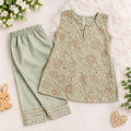 Lawn Cotton Kids' Dress with Handmade Gota Kinari